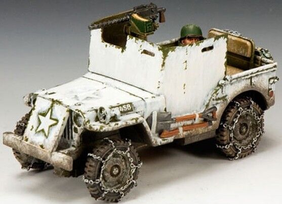 KING & COUNTRY BATTLE OF THE BULGE BBA050 U.S. ARMORED JEEP SET MIB