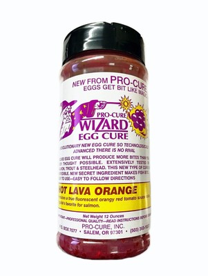 Pro-Cure Bait Scents WZ-012 03 Wizard Egg Cure, 12-Ounce, Hot Lava Orange