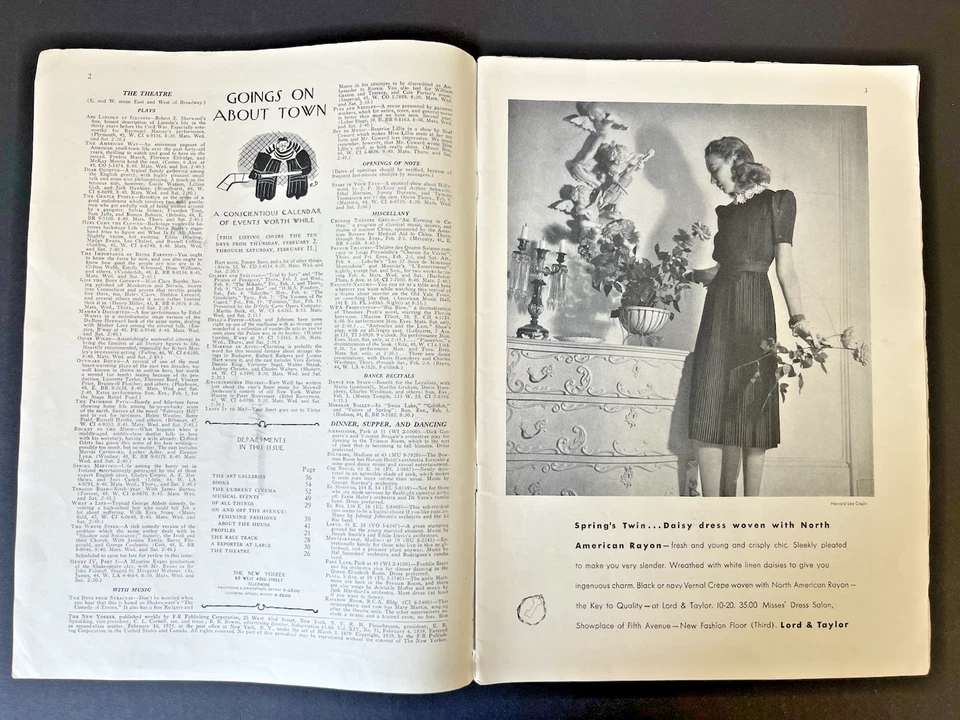 New Yorker Complete Magazine, Feb. 4 1939 , William Steig cover, James Thurber - Image 2 of 4