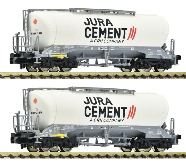 Fleischmann 6660090, 2Tlg. Set Silowagen Jura Cement, Wascosa, Neu & Ovp, N-image