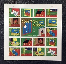 2025USA #6002-6009 Forever Goodnight Moon - Sheet of 16 Mint Stamps book