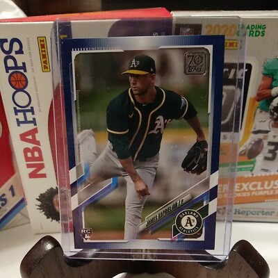 2021 Topps Series 1 James Kaprielian #167 Blue Parallel Rookie Athletics RC