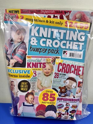 Knitting & Crochet Bumper Pack Magazine Exclusive Patterns-Gift Idea Yarn Guides