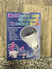 NEW Multicolor LED Bluetooth Outdoor Speaker 40W Light Bulb Wireless Bluetooth