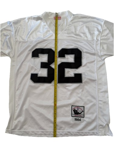 Mitchell Ness Oakland Raiders Marcus Allen Jersey #32 White SZ XL Vintage EUC - Picture 9 of 13