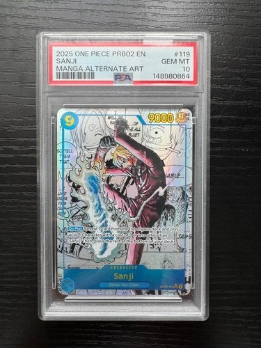 One Piece Sanji OP06-119 PSA 10 Manga Alternate Art