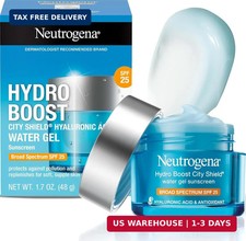Neutrogena Hydro Boost City Shield Water Gel Face Moisturizer SPF 25 1.7 oz  Br