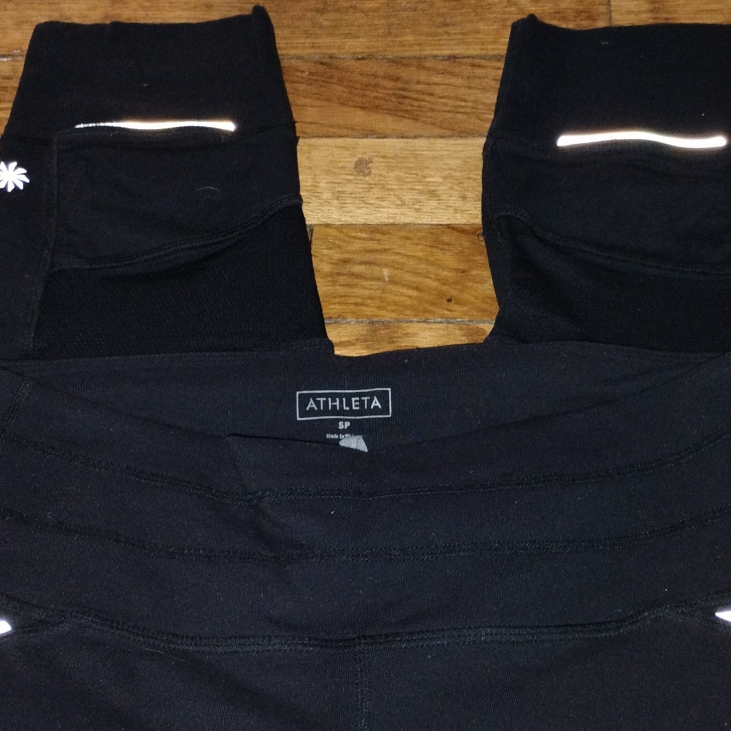 Athleta Black Ankle Athletic Pants SP Petite Women's Straight Leg Activewear
