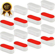 Toilet Seat Bumpers 16 Pack Replacement Pads Universal White Bidet Set