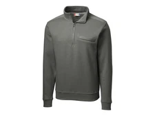 Clique by Cutter & Buck Cadiz 1/2 Zip Men's Grey Performance L/S TOP SZ: 5XL 5X