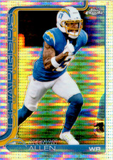 2025 Topps Chrome Football #155 Keenan Allen Pulsar Refractor