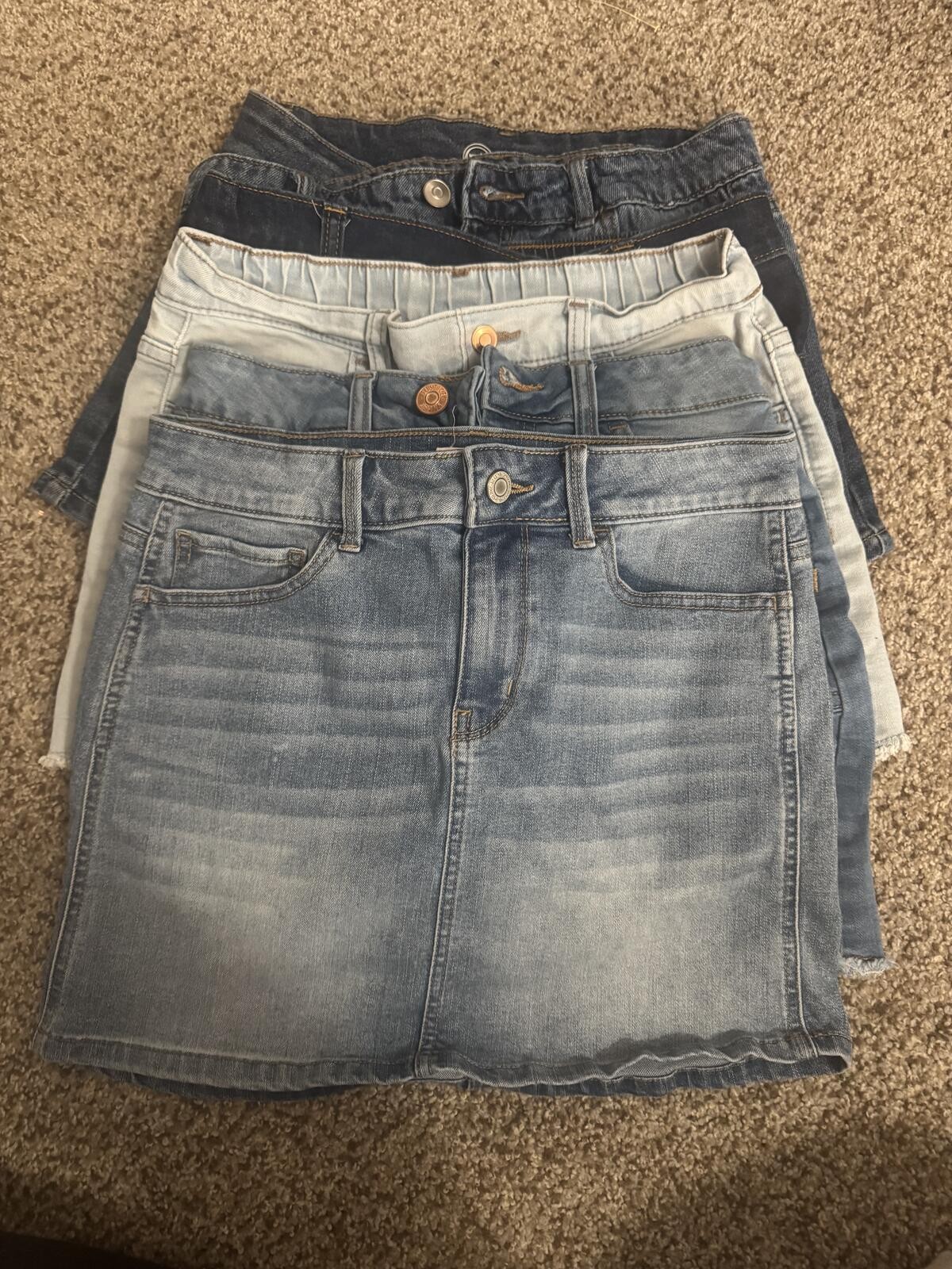 Girls Jean shorts/skirt Bundle 10/12