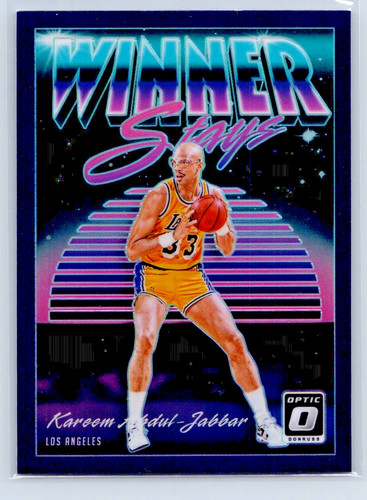 2018-19 Panini Donruss Optic - Winner Stays Kareem Abdul-Jabbar #10 Purple Prizm