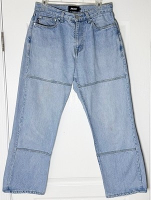 PALACE London Skateboards Blue Stone-Wash Panel Jeans 30 Men's