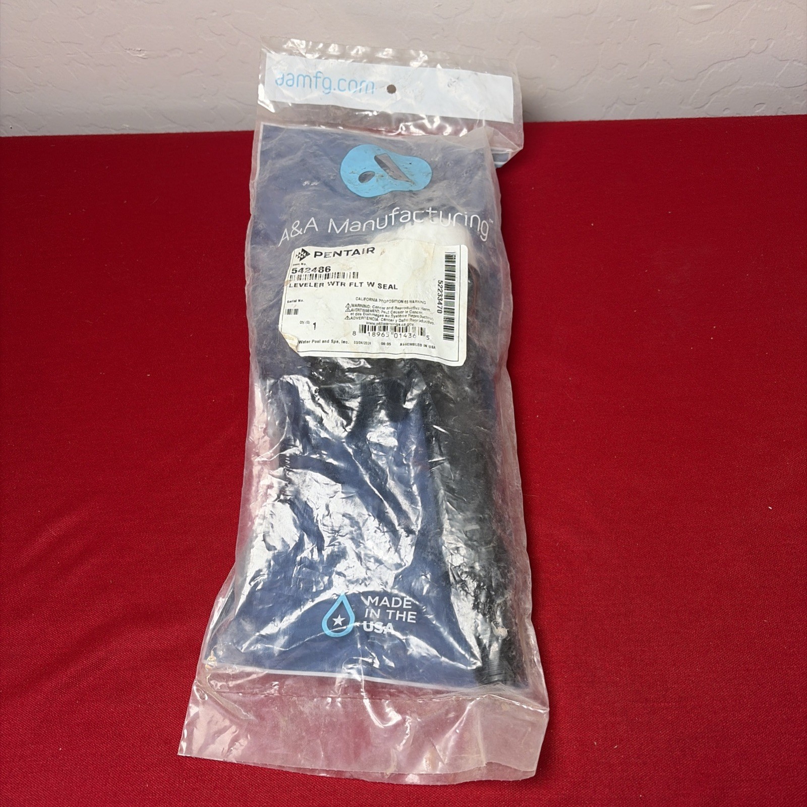 A&A Manufacturing 542486 Leveler Water Float with Restrictor Seal