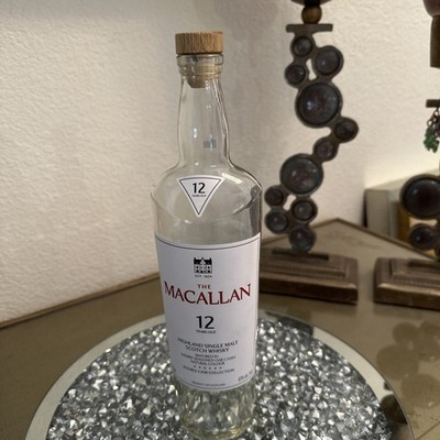 MACALLAN 12 Year Old Highland Single Malt Scotch Whisky EMPTY BOTTLE ONLY 750 Ml