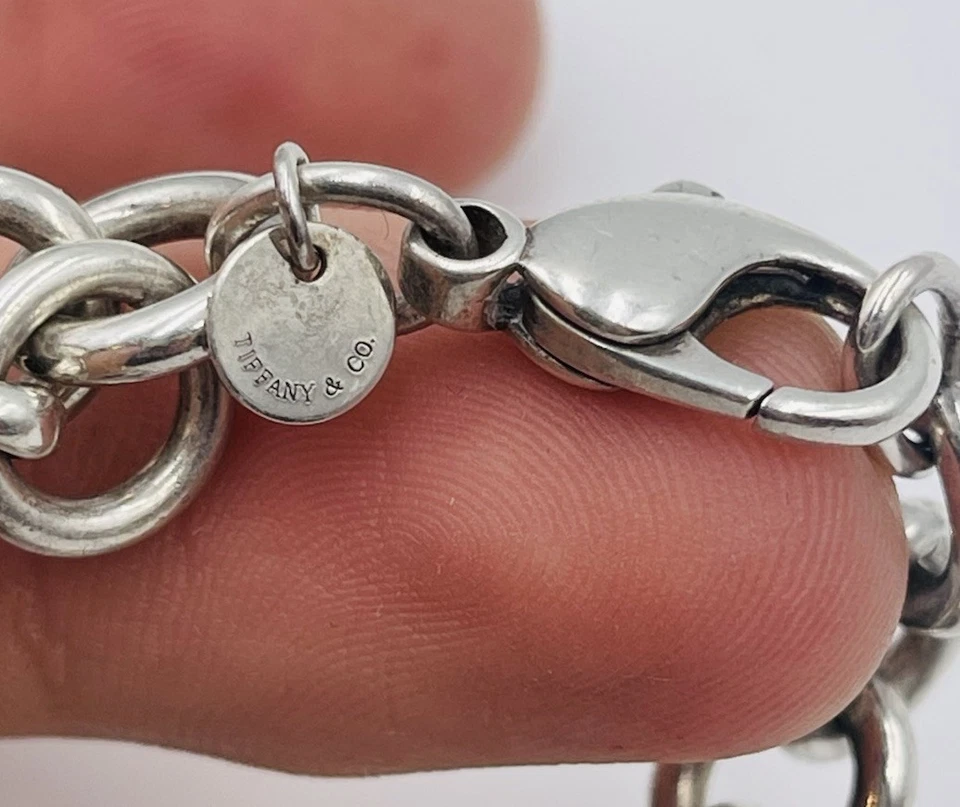 Tiffany & Co. Plata de Ley Onix Hematita Cornalina Bola Pulsera - Imagen 4 de 4