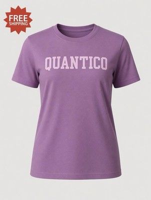  Quantico  VA Lavender T-Shirt FBI DEA  USMC - Size Ladies S / Small- New!