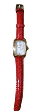 🔥 Invicta Watch Womens Heart Special Edition Red Genuine Leather Needs Battery 