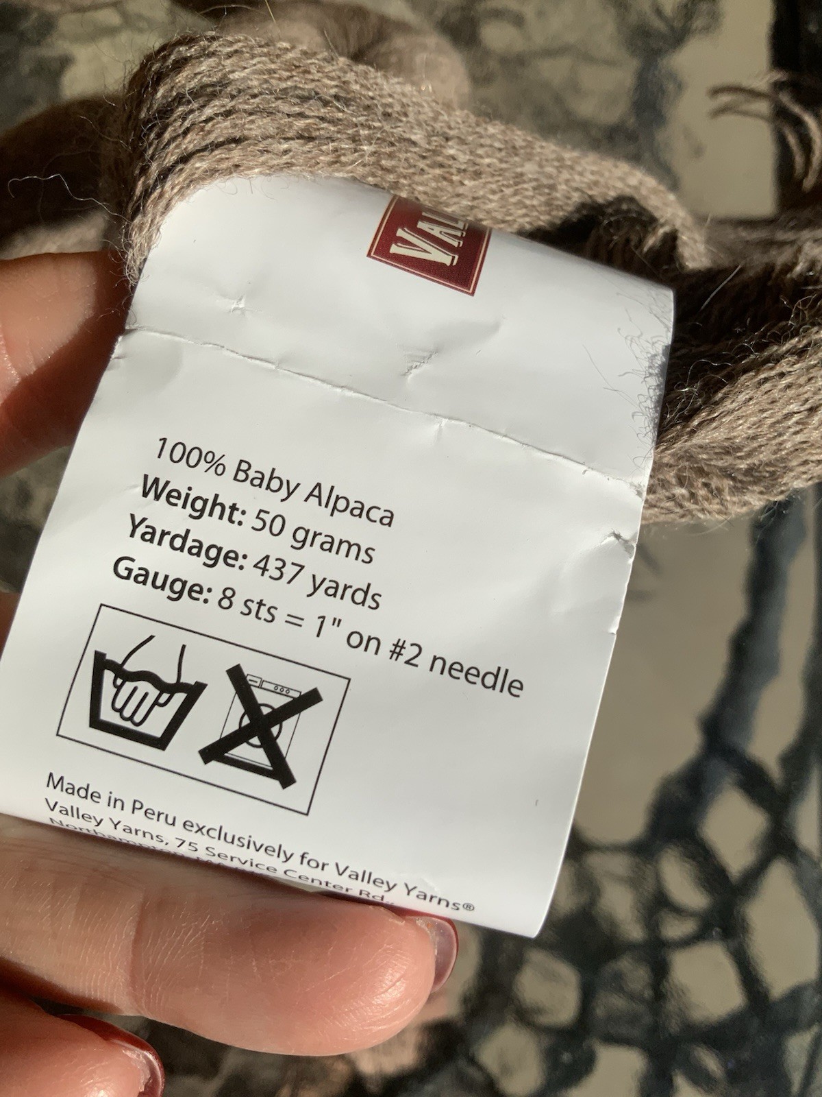 Valley Yarns HATFIELD 3 Hanks 100% Baby Alpaca Yarn Color BARK  LIGHT BROWN