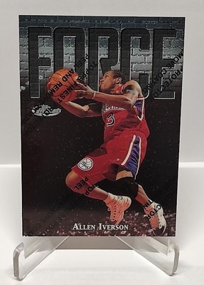 1997 Topps Finest Force Allen Iverson Philadelphia 76ers #143