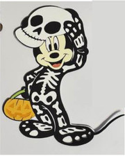 Disney Mickey Mouse Skeleton Halloween Scrapbook Paper Piercings Scrapbooking