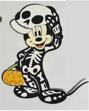 Disney Mickey Mouse Skeleton Halloween Scrapbook Paper Piercings Scrapbooking