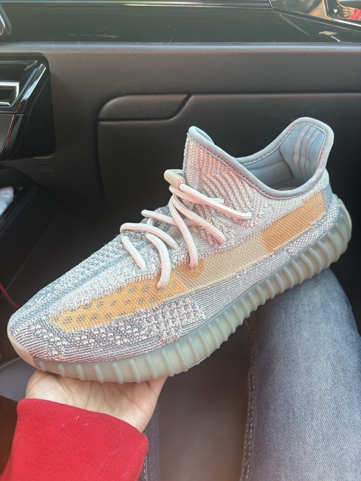 adidas Yeezy Boost 350 V2 Israfil FZ5421 Gray Orange Primeknit Low Top 2020