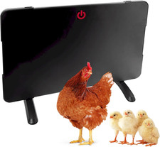 2-In-1 Radiant 200-Watt Chicken Coop Panel Heater Converts to 50W Brooder Heater