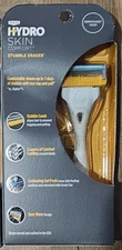 Schick Hydro Skin Stubble Eraser Razor with 2 Razor Refill Blades