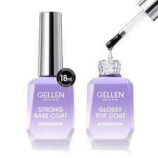 Gel Top Coat and Base Coat, 2 Pcs 18Ml Superior Base Coat Top Coat Set