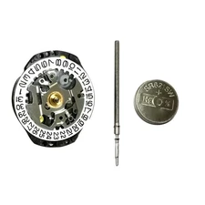 Single Calendar 3 Hands Quartz Watch Movement Date at 3 For Japan VX82 VX82E