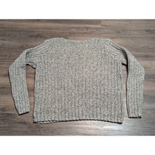 Polo Ralph Lauren Mens Large Fisherman Marled Chunky Ribbed Cotton Sweater L