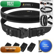 VOTAGOO GEAR VDB Duty Belt 2'' Nylon Tactical Belt with Hook Lining, 4 Belt