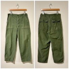 60s 70s vintage military U.S. Army og-107 baker pants size 32 443868