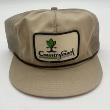 Vintage K Brand Countrymark Trucker Hat Rope Cap Adjustable Snap Back K Products