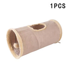 Pet Cat Plush Tunnel Foldable Suede Channel Toy for Self Entertainment and Relax