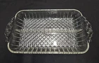 vintage anchor hocking hobnail glass divided rectangular reish dish