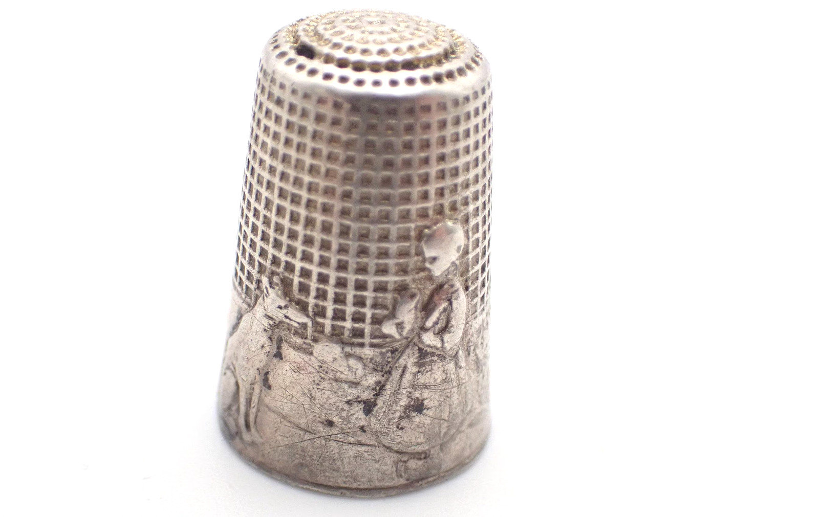 Sterling Silver Thimble René Lorillon Lafontaine Little Red Ridding Hood