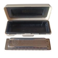Hohner Marine Band 1896/20 Harmonica C 10 Hole Case Plays Germany