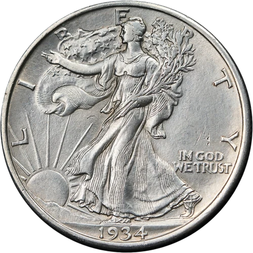 1934-D Walking Liberty Half Dollar — photo from the most recent tracked eBay sale
