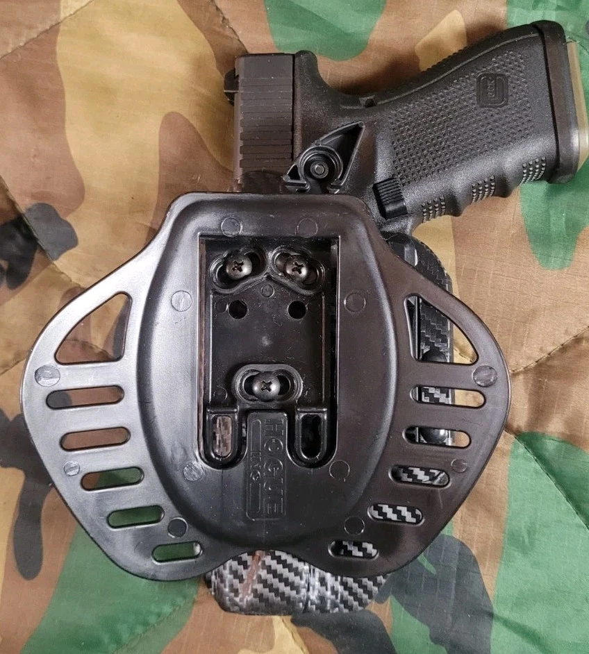 Hogue Glock 17,22,19,23,19x,25,44 Owb Right-hand Paddle Holster Kydex Black - Image 2 of 4