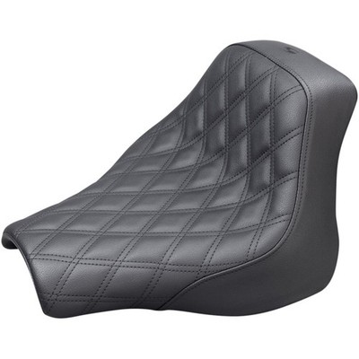 SADDLEMEN Renegade  Lattice Stitch Solo Seat - Black - 81828002LS