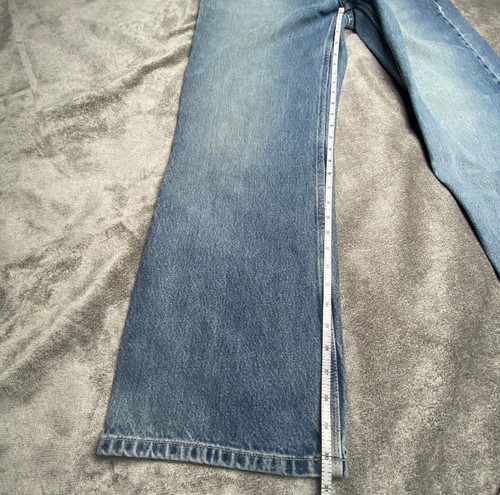 VTG GAP Worker Jeans Men's 34x32 Blue Wide Leg Denim Cotton Blend Casual Pants - Picture 8 of 9