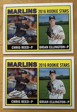 2016 Topps Heritage Lot Of 2 Rookie Stars Brian Ellington, Chris Reed #169 (RC)