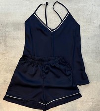 Little Secrets Women's Satin Narrow Shoulder Pajamas Italian Product Manuela