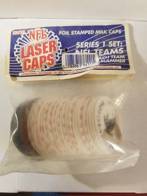 1994 NFL Laser Caps With Raiders Pog Slammer Foil Stamped Series 1 Set