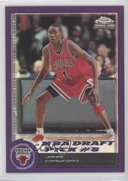 2000-01 Topps Chrome Refractor 190/199 Jamal Crawford #158 3c7
