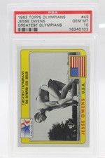 Topps - Olympians Greatest Olympians 1983 Jesse Owens 49 PSA GEM MT 10