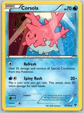 Corsola 36/146 Uncommon XY Base Set Pokemon Heavily Played